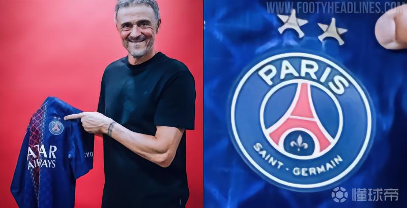 荣耀时刻,卫冕欧冠后巴黎已在球衣的队徽上方加上第二颗星星